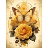 Promotion 2Pcs/set Diamond Painting-DIY Full Round Drill Flower and Butterfly(30*40 CM)