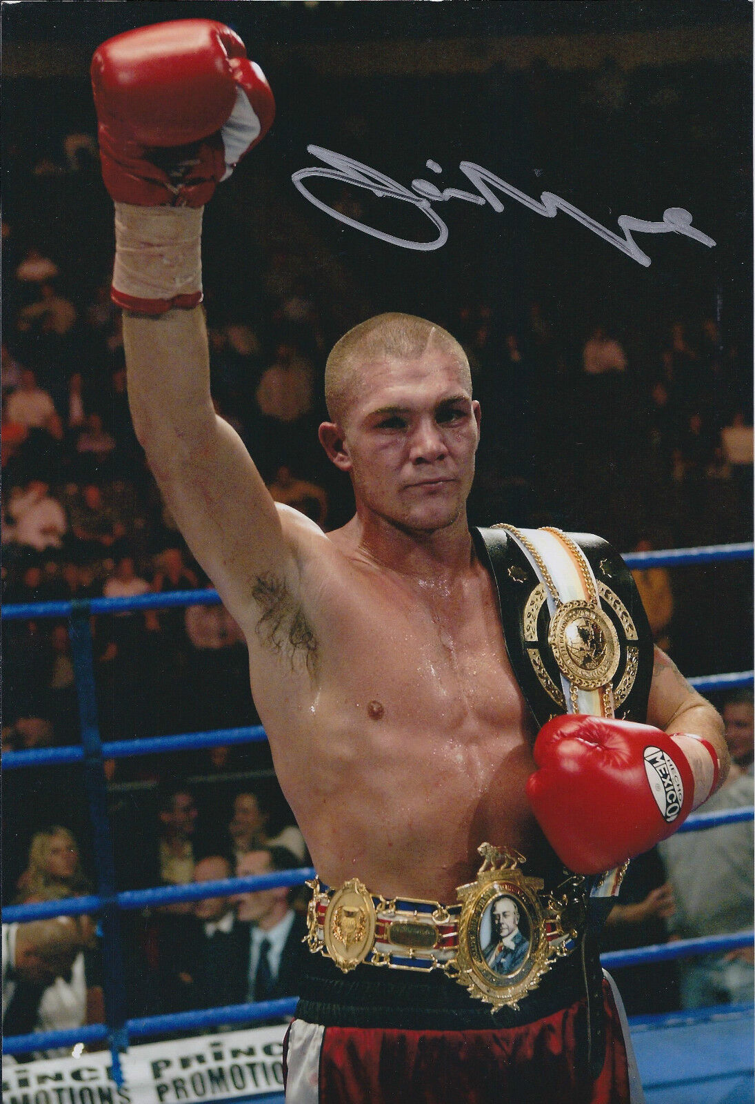 Jamie MOORE Signed 12x8 Autograph Photo Poster painting AFTAL COA Retired Boxer Manchester