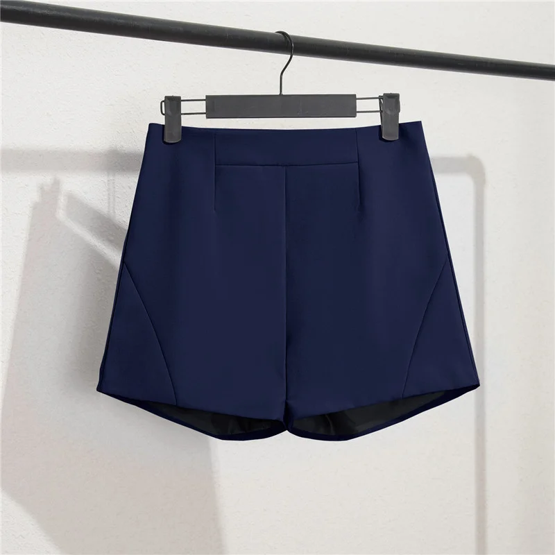 Toloer Toloer And Summer Shorts Women Wear High Waist A Word Large Size Black Autumn Thin Casual Bottom Spring Loose Wide-Leg Pants-Outfit Ideas