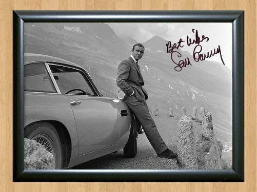 Sean Connery James Bond 007 Aston Martin Signed Autographed Photo Poster painting Poster Print Memorabilia A3 Size 11.7x16.5