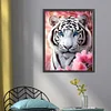 White Tiger-11CT Stamped Cross Stitch 40*50cm/15.75*19.69in