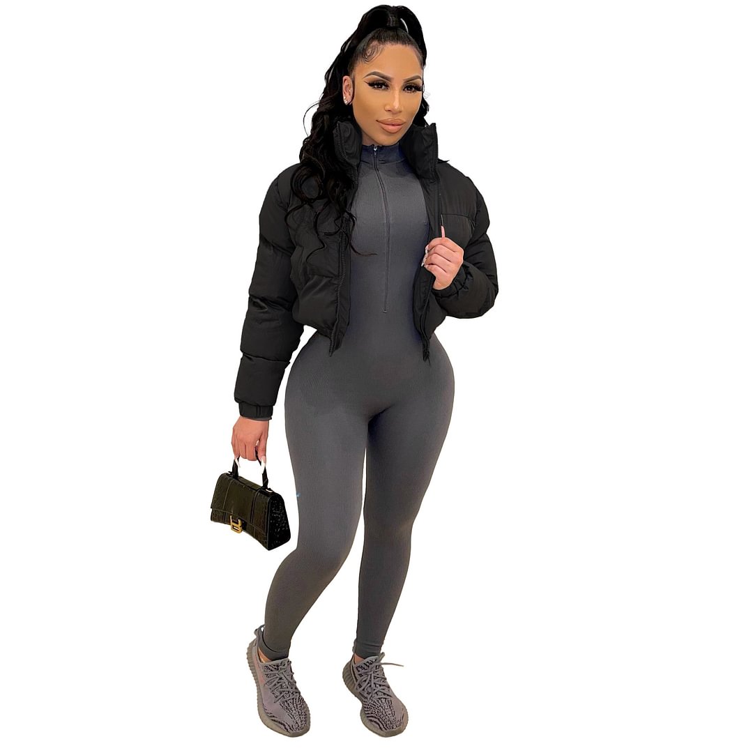 Women's Cotton Clothes Short Cotton-padded Jacket Coat Tops