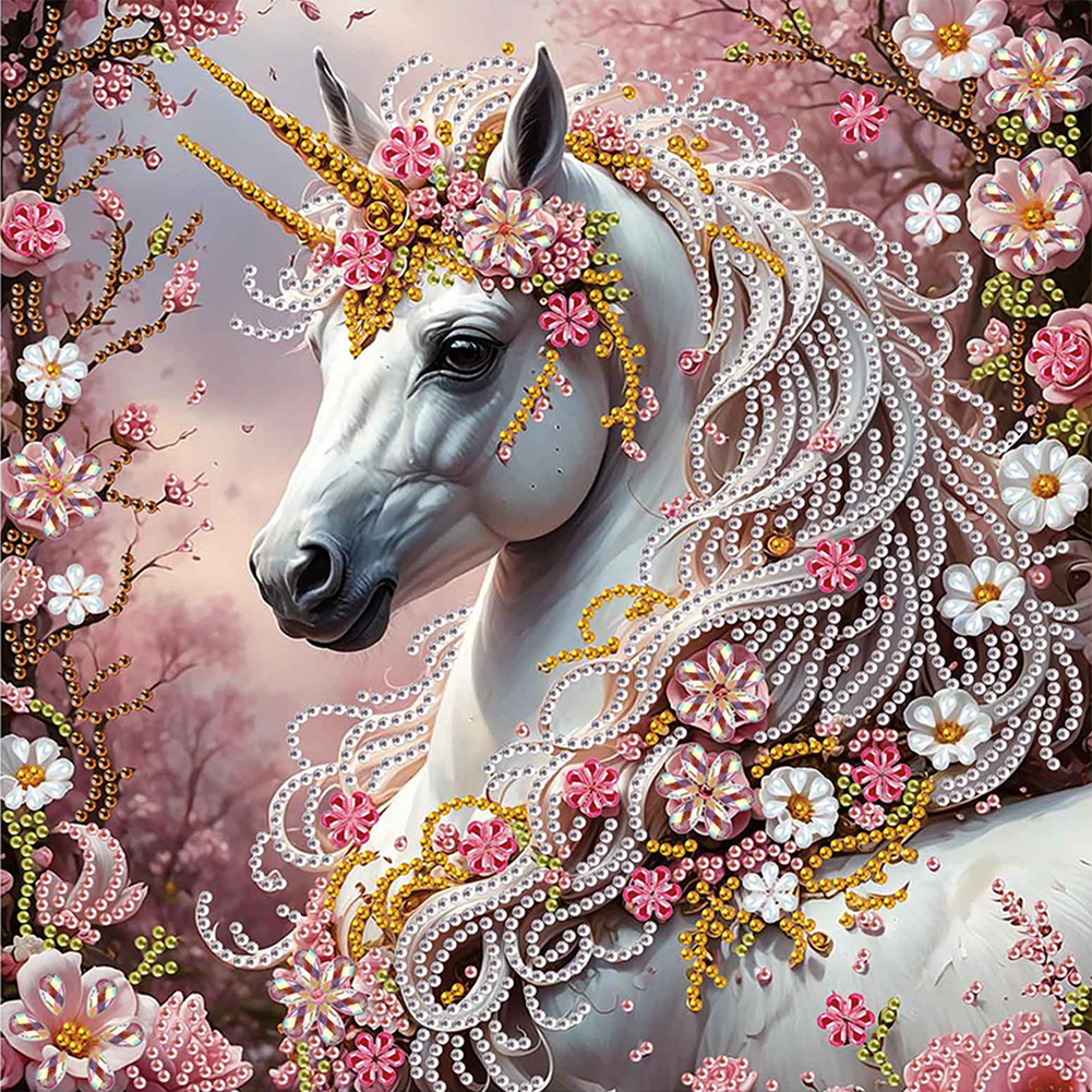 Horse 30*30cm(canvas) special shaped drill diamond painting