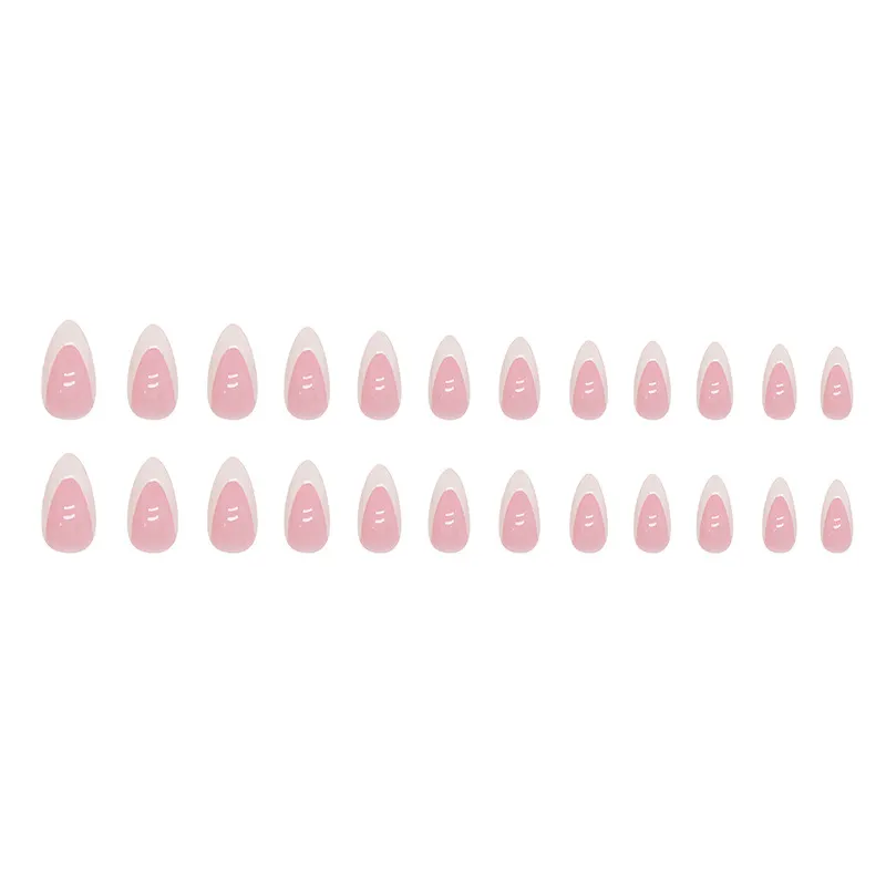 Churchf Churchf Pure Desire White French Almond Nail Ins Wind Fashion Versatile But Timely Wear A Finished Products