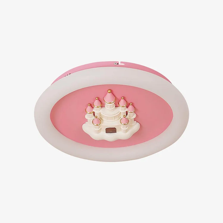 Pink Castle Round Ceiling Lamp