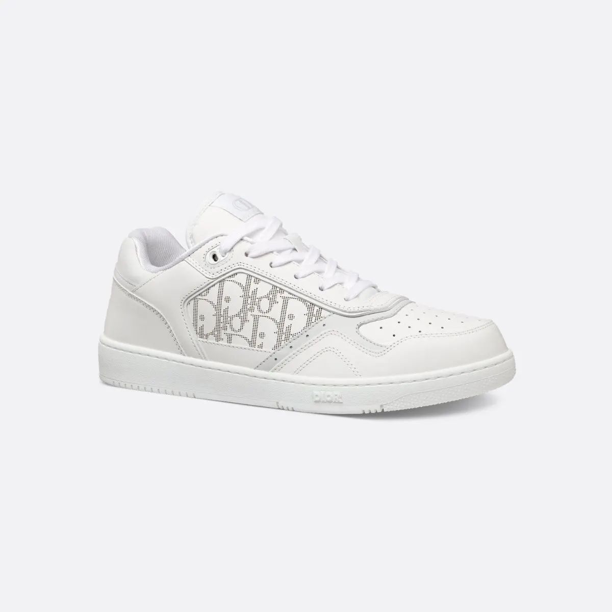European Men's New Lace Loop Leather round Head White Shoes Casual All-Match Trendy Board Shoes Fashion Internet Celebrity Same Type