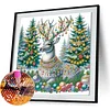 Christmas Elk - Diamond Painting - Full Round Drill (Canvas|30*30cm)