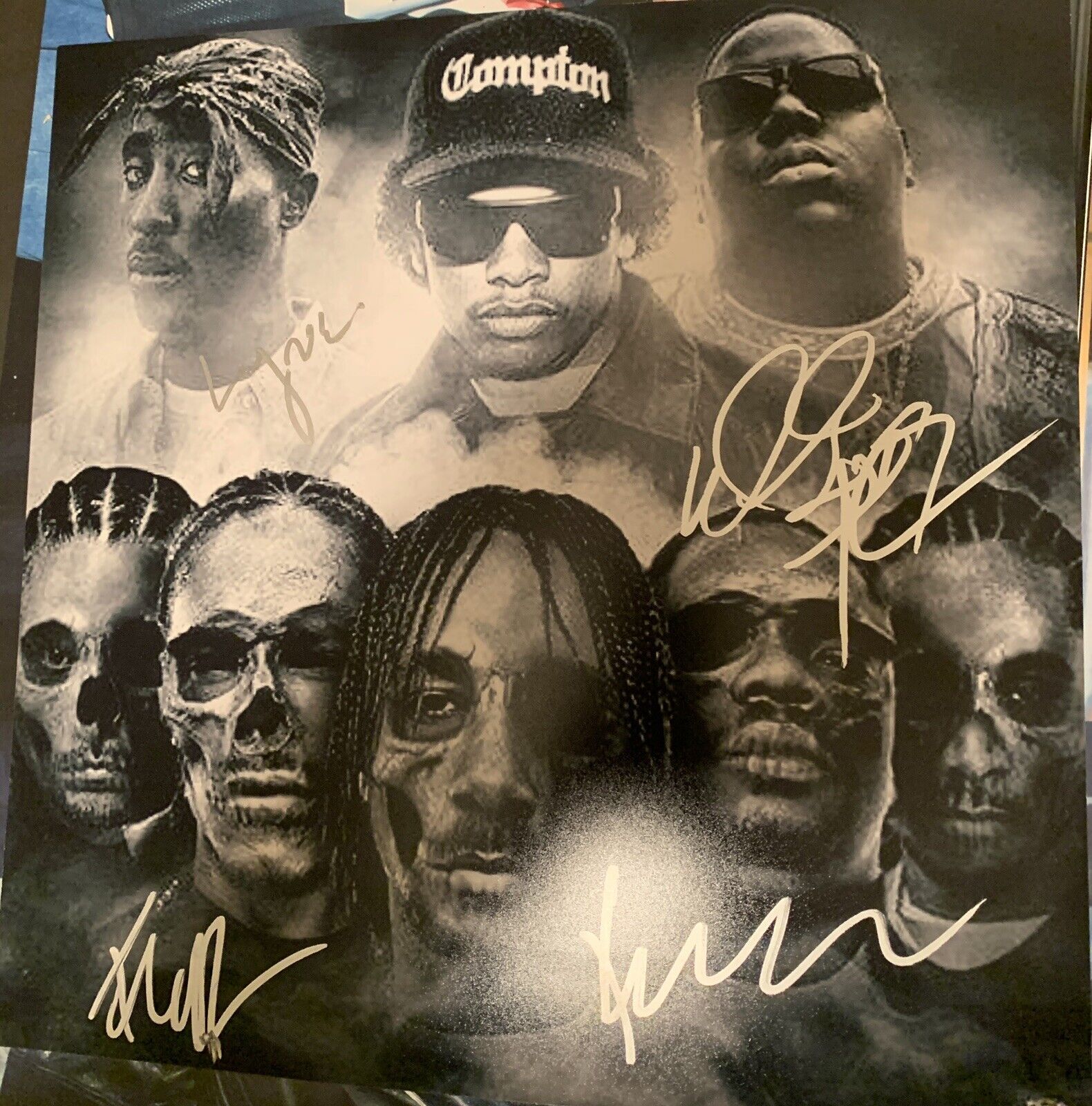 bones thug n harmony Signed 12x12 Photo Poster painting Tupac Biggie