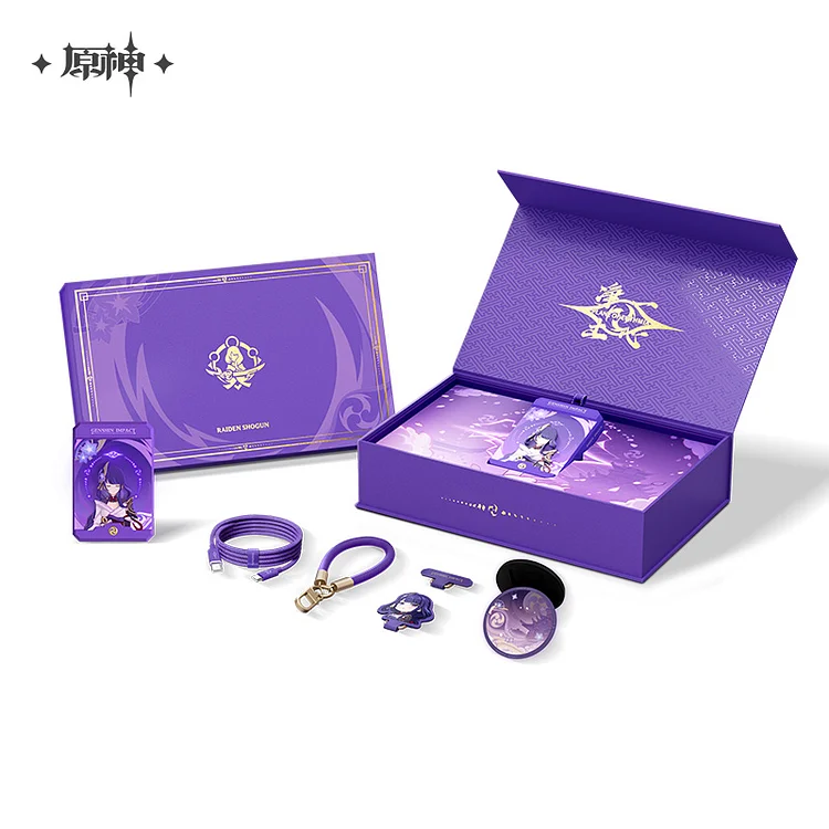 Genshin Impact Raiden Shogun Thunder General Charging Gift Box Power Bank [Original Genshin Official Merchandise] 