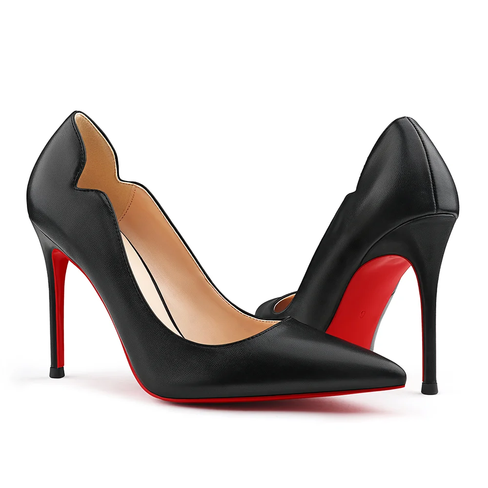120mm Women's Red Bottom High Heels for Party Wedding Matte Pumps-MERUMOTE