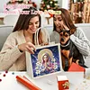 Praying Woman DIY Linen Diamond Painting Tote Bag for Adults Women Gift