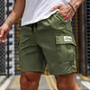 Men's Vintage Multi-Pocket Elastic-Waist Cargo Shorts by Inlyline