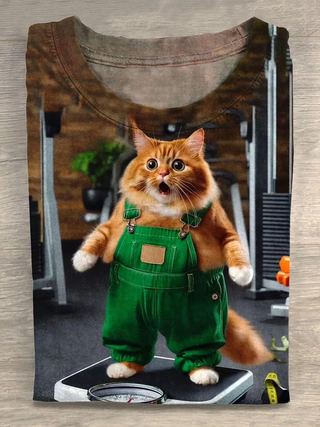 Vintage Funny Cute Cat Art Print T-shirt Eagerlys