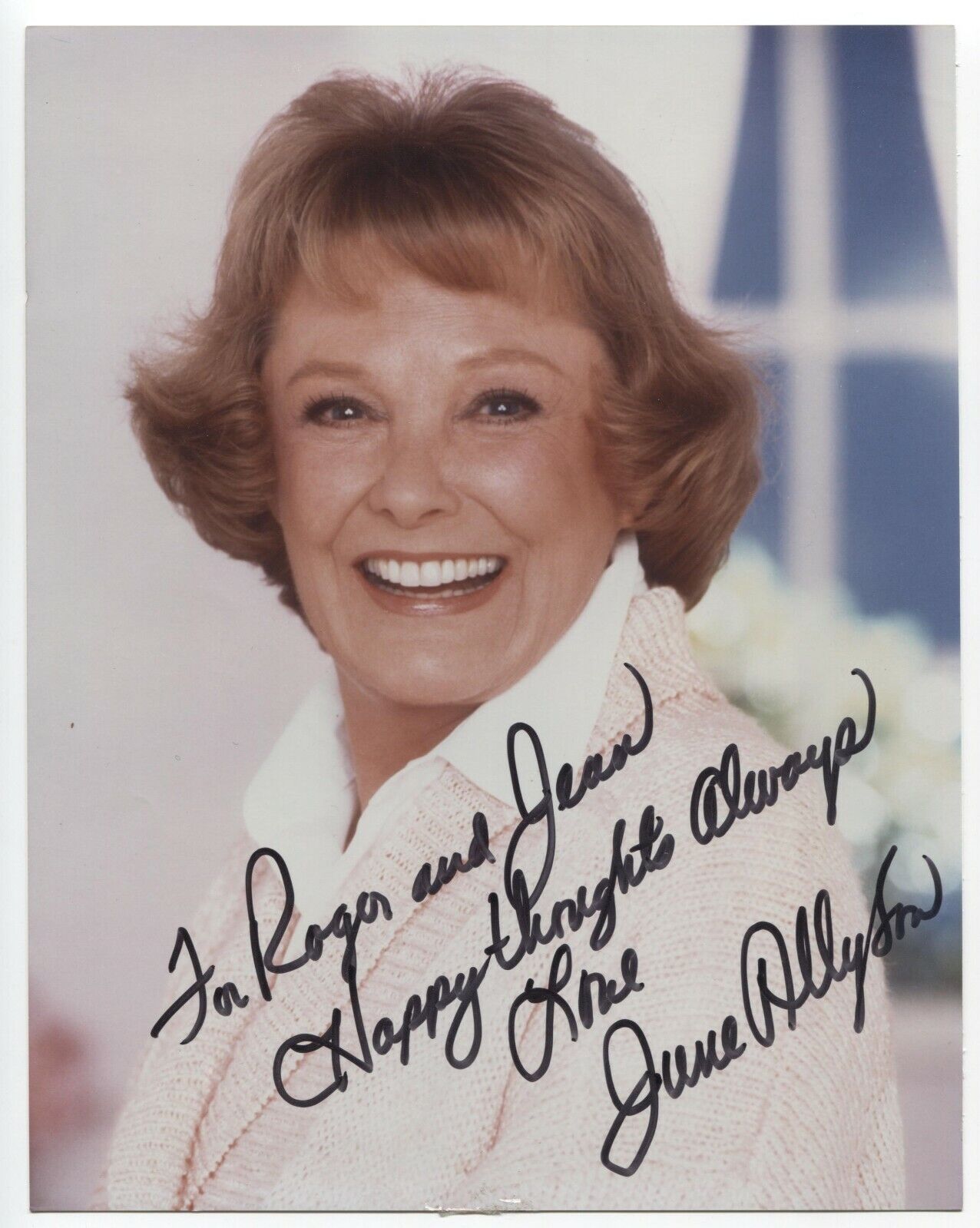 June Allyson Signed 8x10 Inch Photo Poster painting Autographed Signature