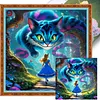 Alice And The Cheshire Cat-11CT Stamped Cross Stitch 40*40cm tapestrymarket