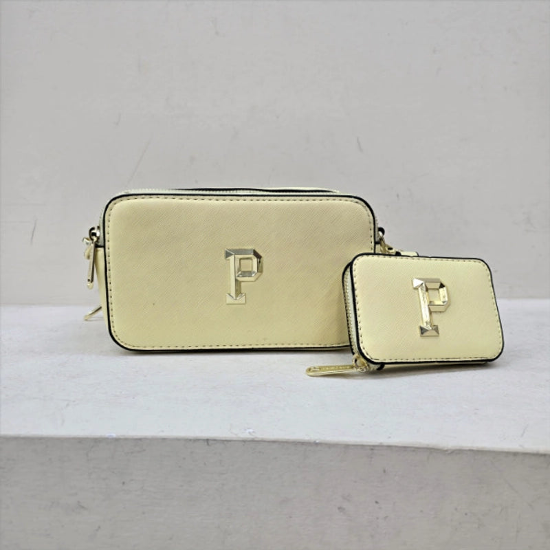 Women’s Medium Pu Leather Letter Solid Color Classic Style Streetwear Square Zipper Square Bag