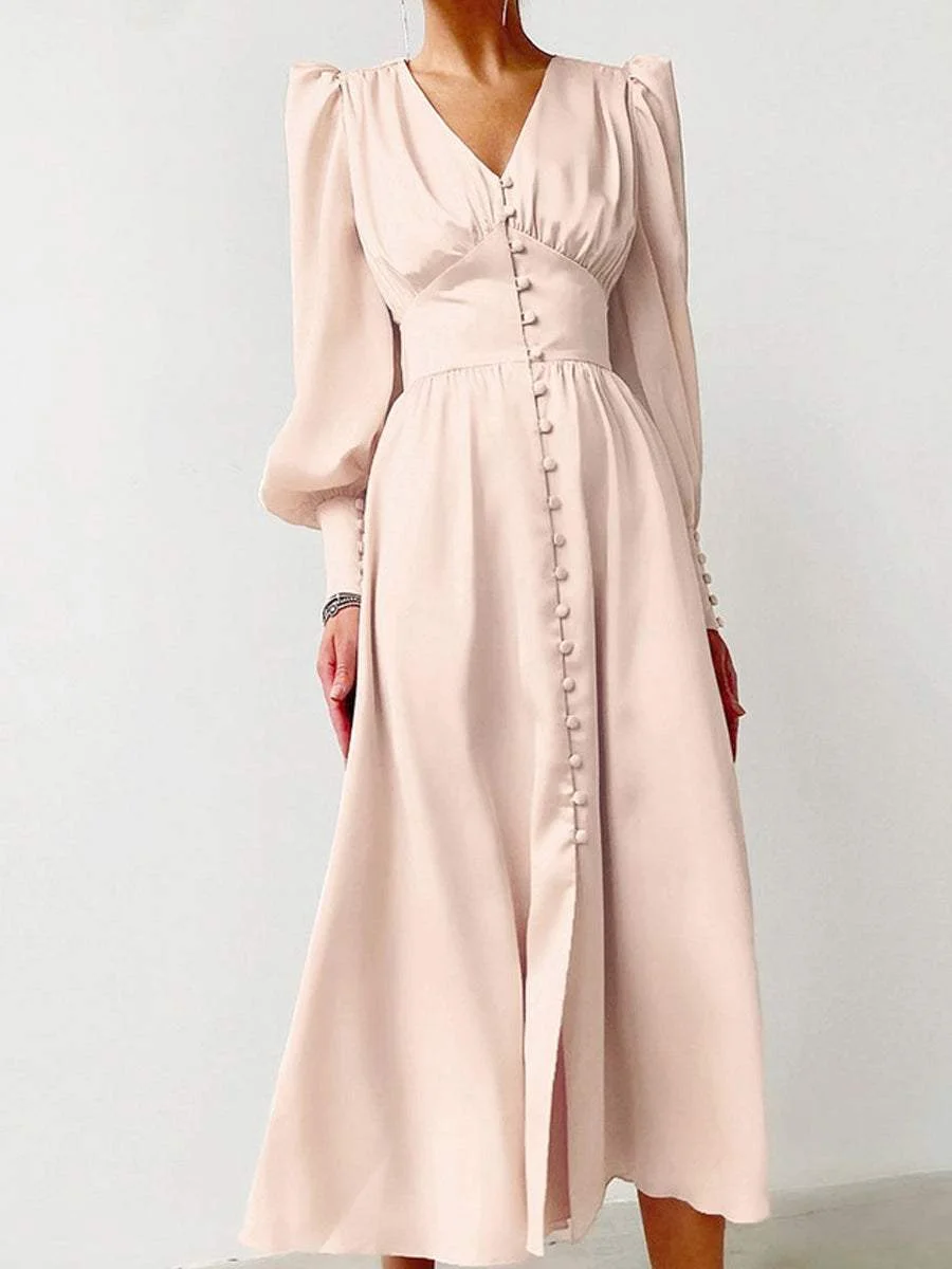 Satin Temperament Dress