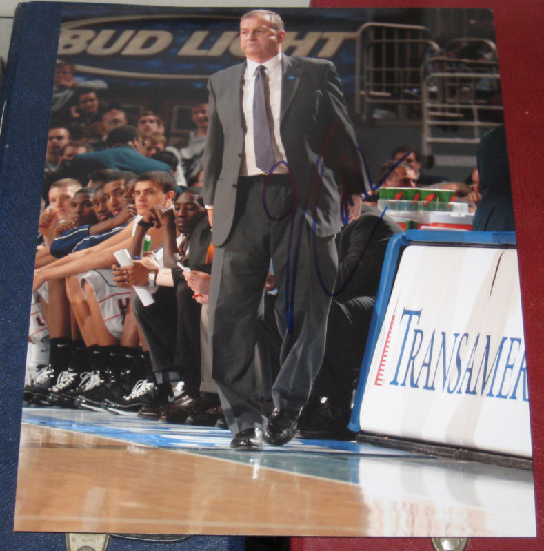 Jim Calhoun UCONN Huskies SIGNED AUTOGRAPHED 8x10 Photo Poster painting COA Basketball Champions