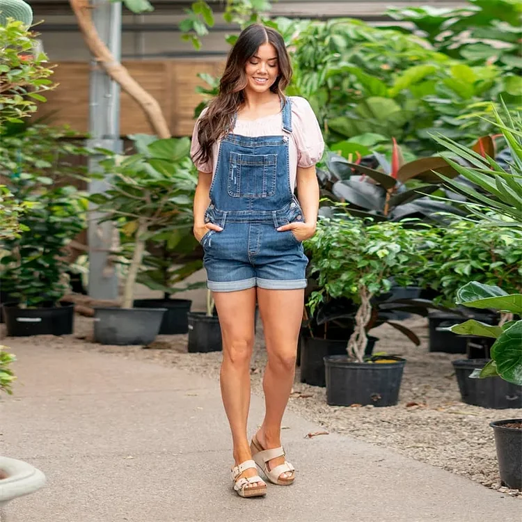 Last Day 69% OFF🔥Denim Overall High Rise Shorts(Buy 2 Free Shipping)