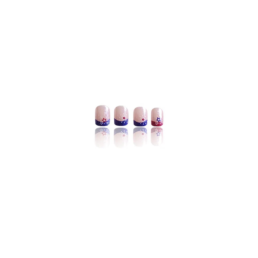 Churchf Churchf Pieces Of Flash Pink Gorgeous Stars Wear Armour Independent Day Short Square Nail Nail Patch Removable Finished Product