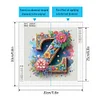 Multistyle 26 Lettres De Fleurs - Peinture Diamant De Forme Sp&eacute;ciale - 30 X 30 CM