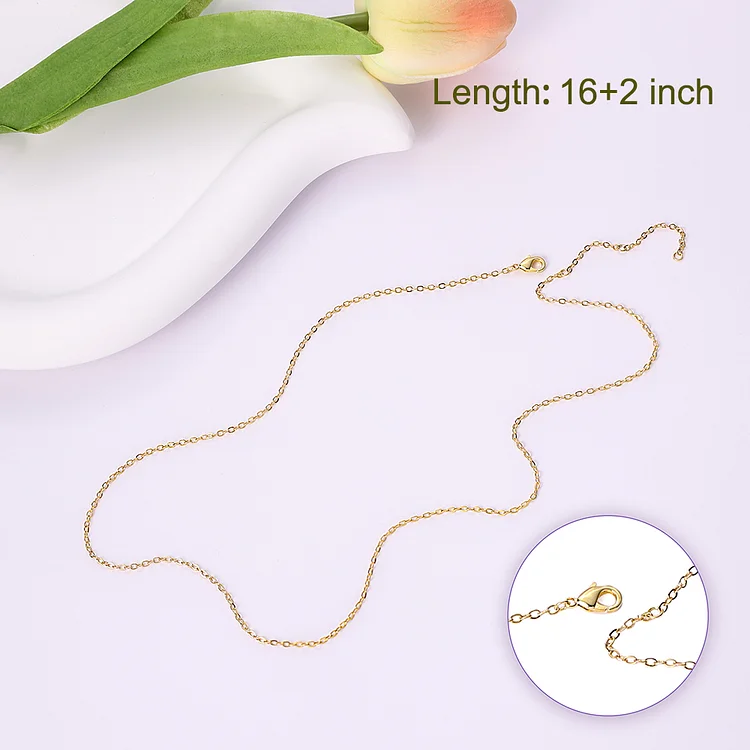 Necklace Chain Extra Spare Chain 40+5cm/16"+2"