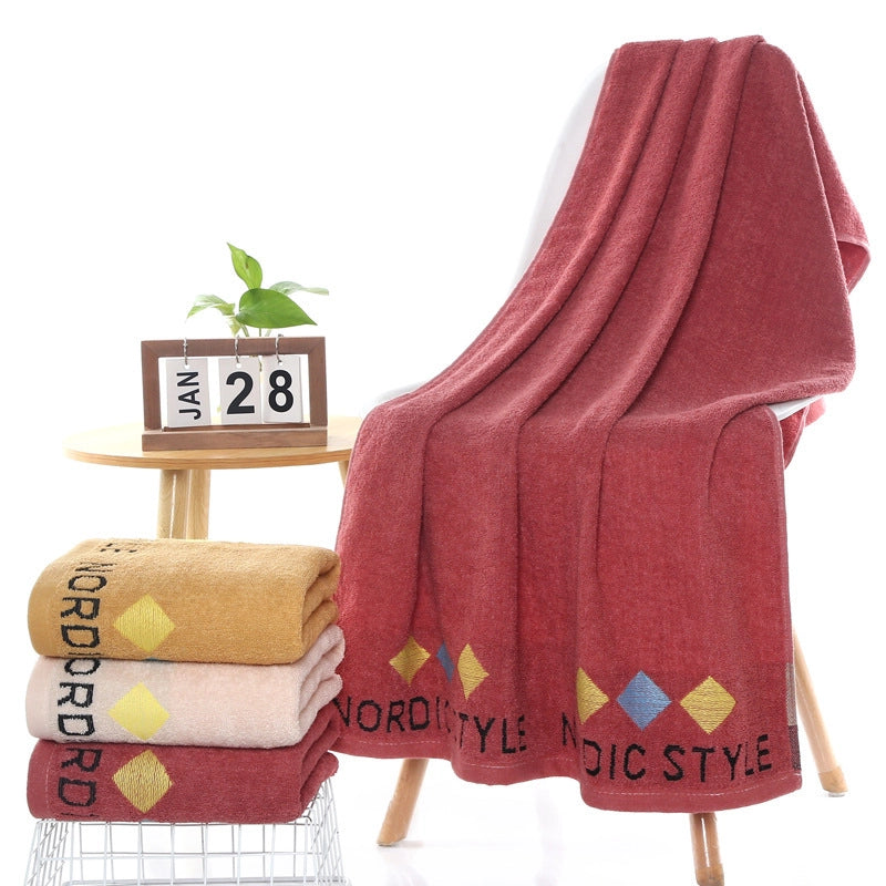 Cotton Bath Towel Household Soft Thickened Cotton Towel Quilt 70*140 Gift Gift Box Export Factory