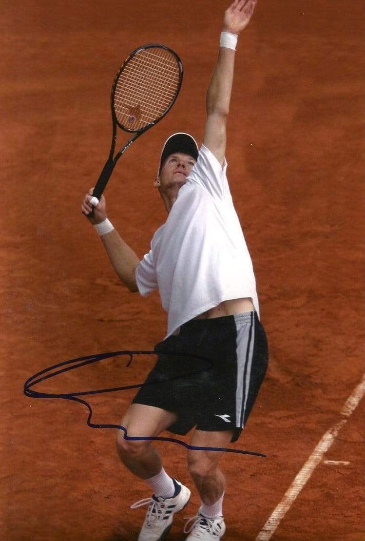 PROFESSIONAL TENNIS PLAYER Nikolay Davydenko autograph, IP signed Photo Poster painting