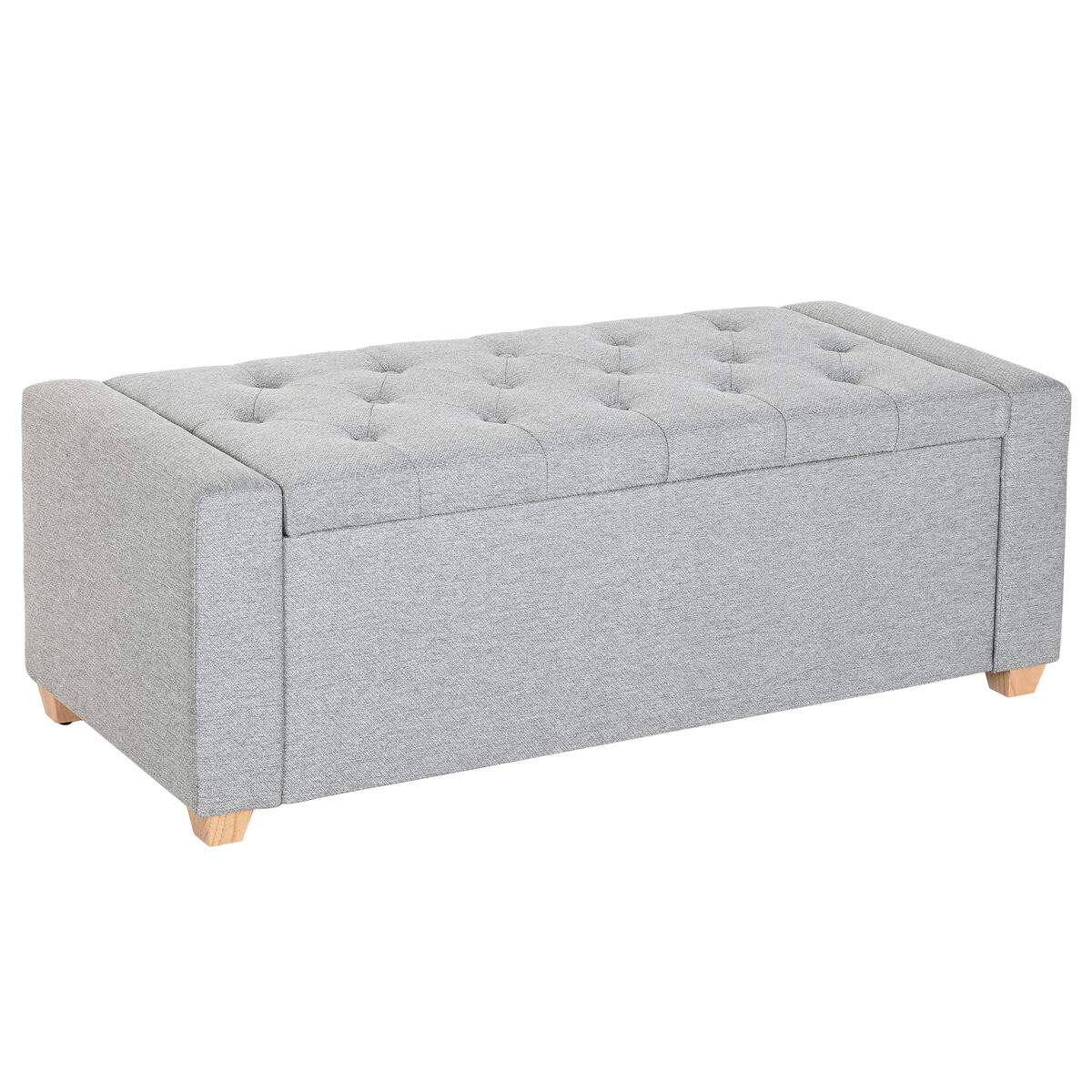 Bench Home ESPRIT Light grey Polyester Wood 120 X 50 X 42 CM - sale.kim -  endless selection of finest brands