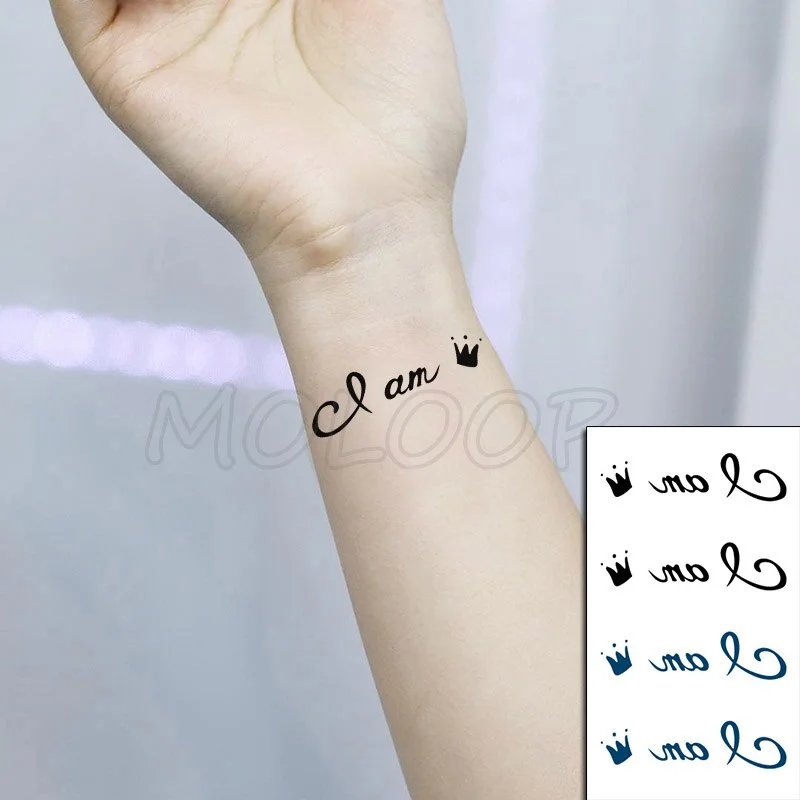 Tattoo Sticker Body Art Black White Drawing Little Element Planet Sun Moon Star Water Transfer Temporary Fake Tatto Flash Tatoo