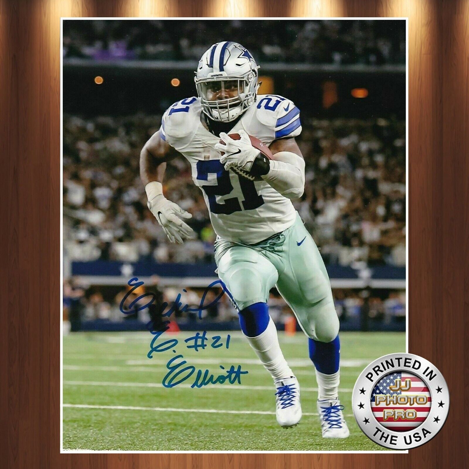 Ezekiel Elliott Autographed Signed 8x10 Photo Poster painting (Cowboys) REPRINT