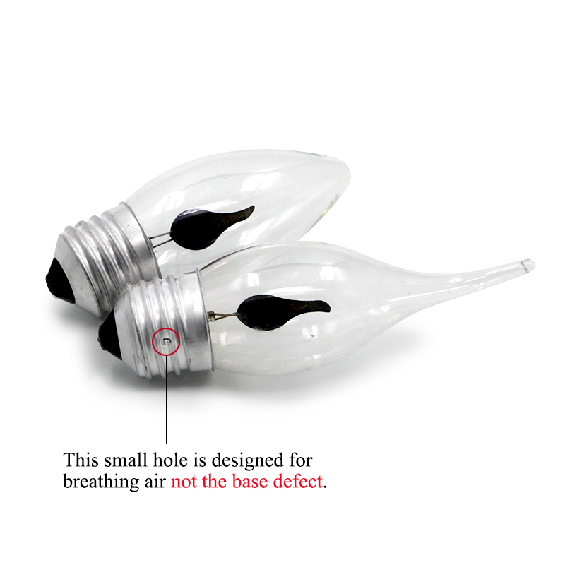 Tegooe LED Flame Effect Candle Light Bulb