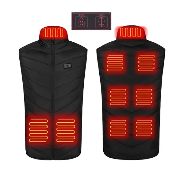 2022 Updated Version Two-touch LED Controller Heated Vest and Jacket For Men & Women