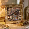 Peacock Beaded Black Lady Special Shaped 5D DIY Partial Drill Diamond Art Kit 30x30cm Diamonds Dots Gem Art Kits for Adults Home Decor