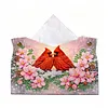 DIY Diamond Painting Creative Design Leather Handmade Tissue Holder Rhinestones Decorative Tissue Box Craft Kits