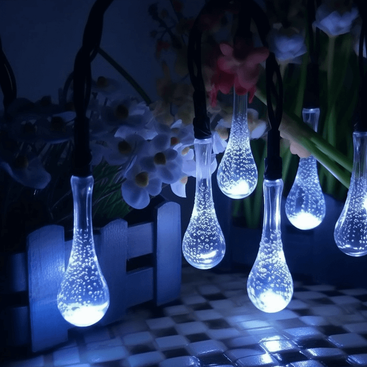 Solar Water Drop Bubble Light String(20 LEDs)
