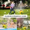 Jouet de baseball arroseur d'eau rotatif &agrave; 360 &deg; pour cour ext&eacute;rieure 2 en 1