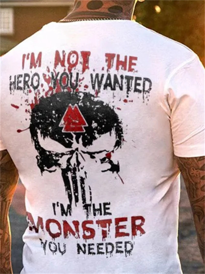 Men's Summer Trend T-shirt 3D Animal Printing Short-sleeved T-shirt-JRSEE