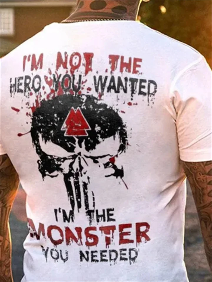 Men's Summer Trend T-shirt 3D Animal Printing Short-sleeved T-shirt-JRSEE