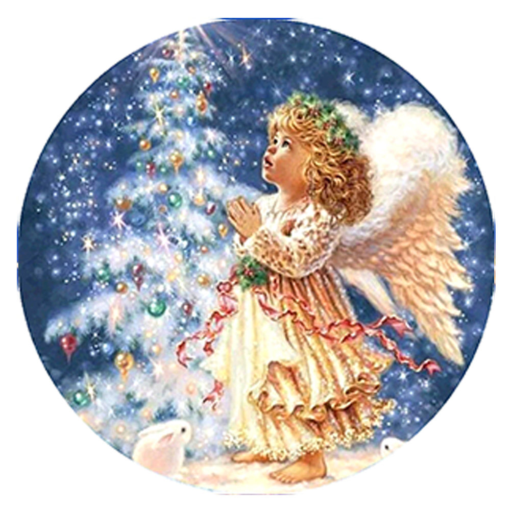 

Angel - 11CT Stamped Cross Stitch - 36*36CM, 501 Original