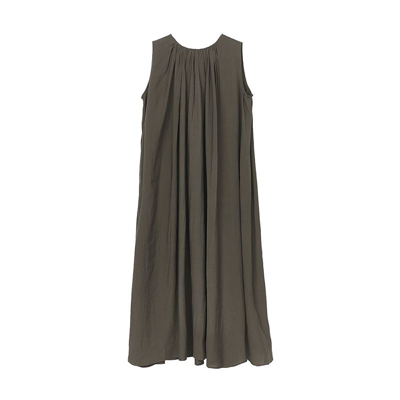Loose Long Sleeveless Vest Dress Women Summer Lazy Relaxing Feel StudioFun Casual Elegant Sle Comfortable Fit round Neck