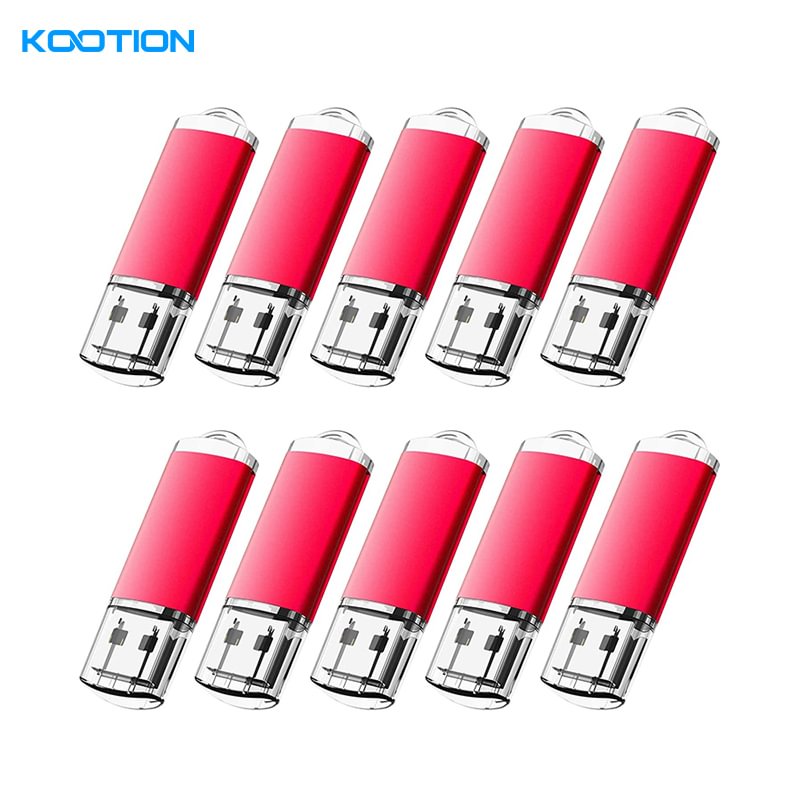 KOOTION 2GB Red Capped Flash Drive 10PCS