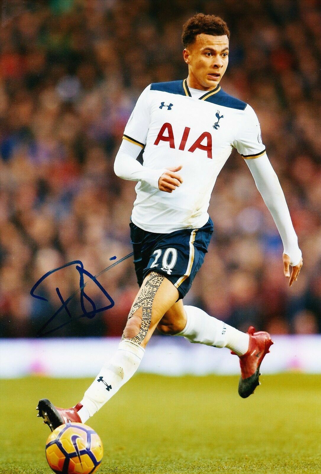 Dele Alli Signed 12X8 Photo Poster painting ENGLAND SPURS Tottenham Hotspur AFTAL COA (9081)