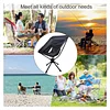 Swivel camping chair, compact and foldable, installs in 30 seconds, lightweight outdoor backpacking chair for camping, travel, hiking, beach, holds 300 lbs.