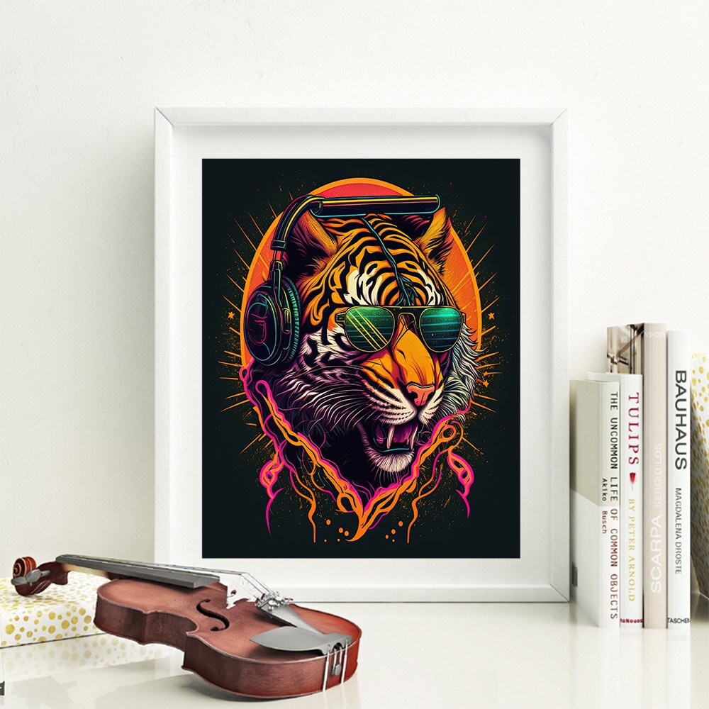 Modern tiger Posters And Prints Wall Art Canvas Painting Wall Pictures Kids Room Decor Decoration Maison