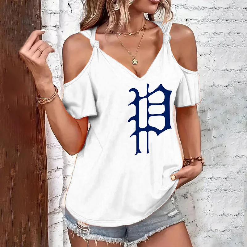 Casual V Neck Short Sleeve T-shirt