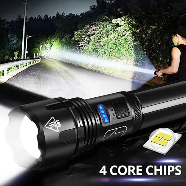 Waterproof Navy Dedicated Flashlight High Lumens slivor