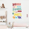 Colorful Inspiration Quote Wall Sticker Home Studio Kids Room Decor