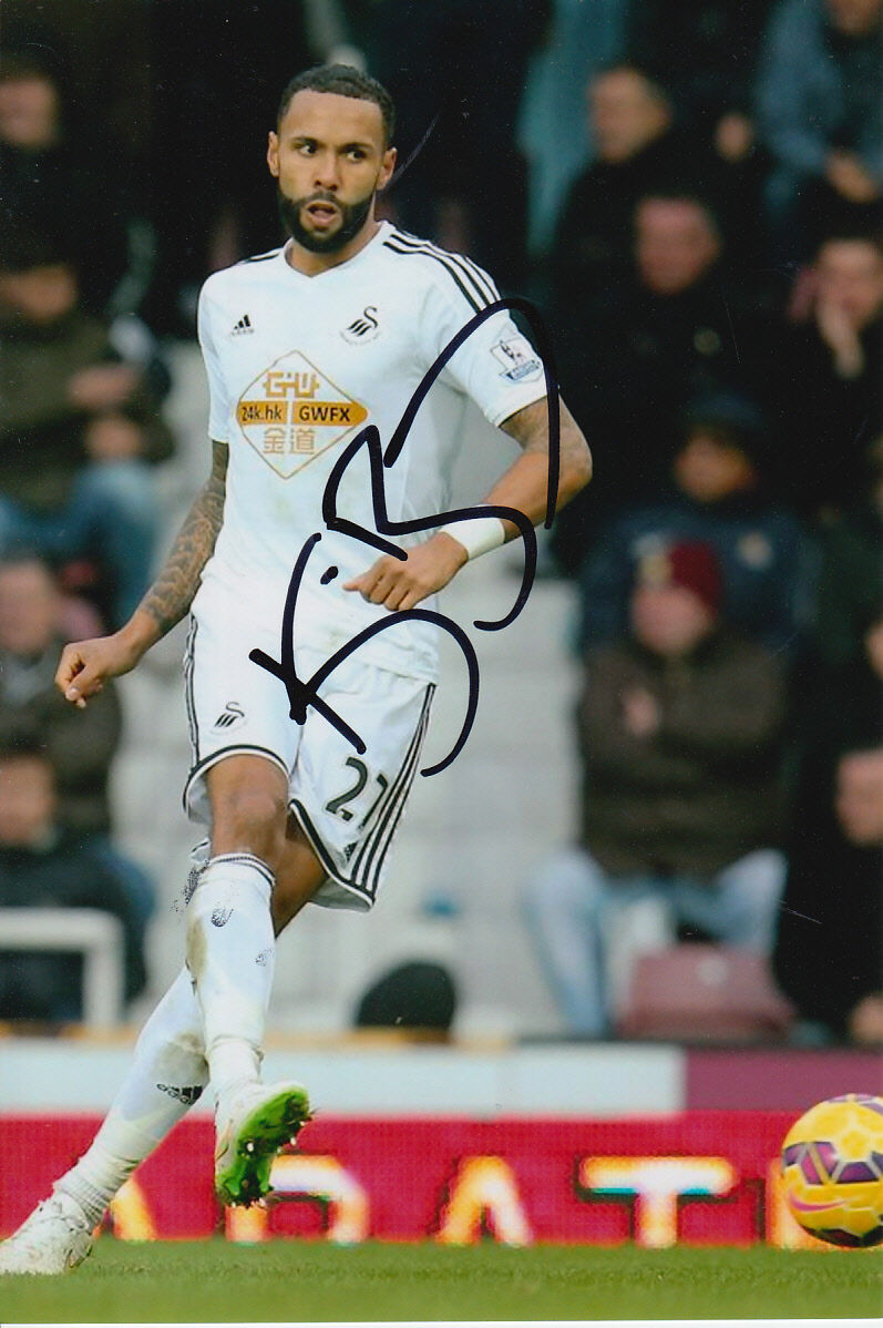 SWANSEA CITY HAND SIGNED KYLE BARTLEY 6X4 Photo Poster painting 2.