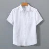 Men's Cotton and Linen Casual Shirts